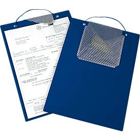 EICHNER Auftragstasche Plus, Klettverschluss und Schlüsselfach, für DIN A4 Dokumente, blau, 10 Stück