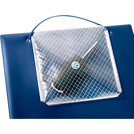 EICHNER Auftragstasche Plus, Klettverschluss und Schlüsselfach, für DIN A4 Dokumente, blau, 10 Stück