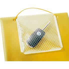 EICHNER Auftragstasche Plus, Klettverschluss und Schlüsselfach, für DIN A4 Dokumente, gelb, 10 Stück