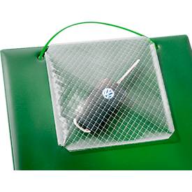 EICHNER Auftragstasche Plus, Klettverschluss und Schlüsselfach, für DIN A4 Dokumente, grün, 10 Stück