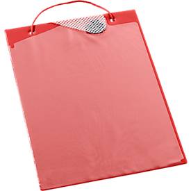 EICHNER Auftragstasche Plus, Klettverschluss und Schlüsselfach, für DIN A4 Dokumente, rot, 10 Stück