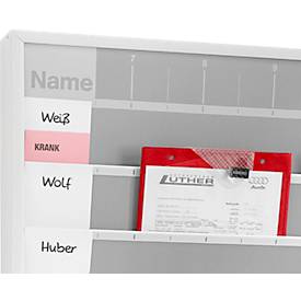 EICHNER Auftragstasche Plus, Klettverschluss und Schlüsselfach, für DIN A4 Dokumente, rot, 10 Stück