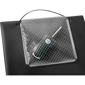 EICHNER Auftragstasche Plus, Klettverschluss und Schlüsselfach, für DIN A4 Dokumente, schwarz, 10 Stück