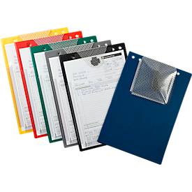 EICHNER Auftragstasche Turbo, Klettverschluss, Schlüsselfach und Dehnfalte, für DIN A4 Dokumente, grau, 10 Stück