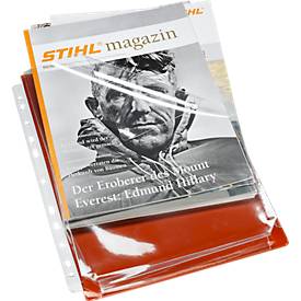 Dehnfalten-Dokumentenhüllen, DIN A4, oben offen, rechts halboffen, 10 Stück