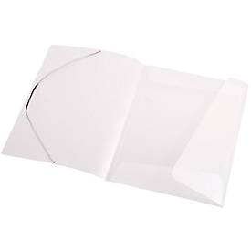 EICHNER Eckspannmappe, DIN A4, 3 Flügelklappen, 10 Stück, transparent