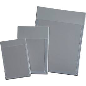 Eichner PVC-Schaltplantasche, DIN A6, 20 mm Füllkapazität, selbstklebend, Dehntasche, B 118 x H 185 mm, transparent