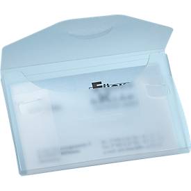 EICHNER Visitenkarten-Etui PP, für 20 Visitenkarten, weiß-transluzent