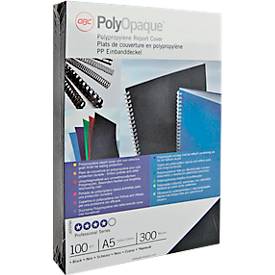 Einbanddeckel, PP, für Rückseite, blau