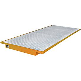 Einhängewannen für Palettenregal Typ EHW 3300, orange RAL2000