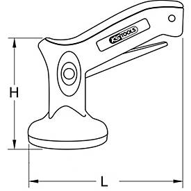Einhand-Mini-Saugheber, 8kg, Ø 70mm
