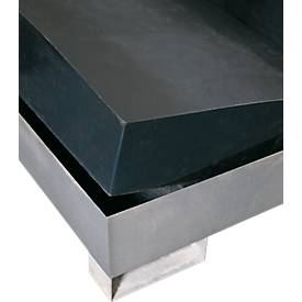 Einlegewanne für IBC-Station ASECOS, Polyethylen, B 1230 x T 1630 x H 565 mm