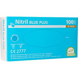 Einmalhandschuhe Medi-Inn® PS Nitril Blue Plus, für links/rechts, puderfrei, nicht steril, allergikergeeignet, Größe XL,