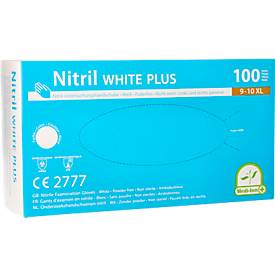 Einmalhandschuhe Medi-Inn® PS Nitril White Plus, für links/rechts, puderfrei, nicht steril, allergikergeeignet, Größe XL