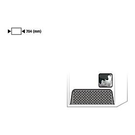 Einrollklappe für asecos Druckgasflaschenschrank LG.215.100, arretierbar, Stahlriffelblech verzinkt, grau