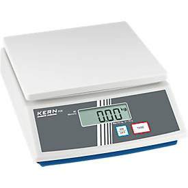 Einsteiger-Tischwaage FCE-N, 2-Tastenbedienung, Arbeitsschutzhaube, Wägebereiche max. 30 kg