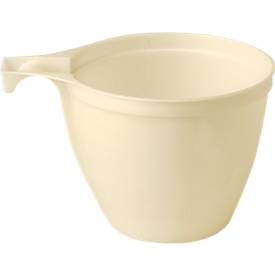 Einweg-Kaffeetassen, umweltfreundliches C-PLA, Volumen jeweils 180 ml, H 65 x ø 78 mm, 30 Stück, weiß-natur
