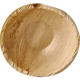 Image of Einwegschalen Papstar pure, ø 150 mm, 425 ml, 25 Stk., kompostierbar, hitzebeständig, individuelle Optik, aus Palmblatt