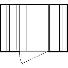 Einzel-Container Säbu SAFE TANK 1000, WGK 1-3 Volumen 1030 l, mit Auffangwanne & Gitterrost, B 3050 x T 2170 x H 2300 mm, silber