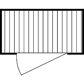 Einzel-Container Säbu SAFE TANK 300, WGK 1-3, Volumen 275 l, mit Auffangwanne & Gitterrost, B 2100 x T 1140 x H 2300 mm, silber