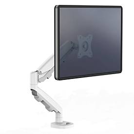 Einzel-Monitorarm Fellowes Eppa™, bis 39" Breite, VESA, 360° Drehung, 180° Schwenkung, 90° Neigung, höhenverstellbar, weiß