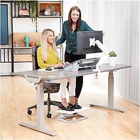 Einzel-Monitorarm Fellowes Eppa™, bis 39" Breite, VESA, 360° Drehung, 180° Schwenkung, 90° Neigung, höhenverstellbar, weiß