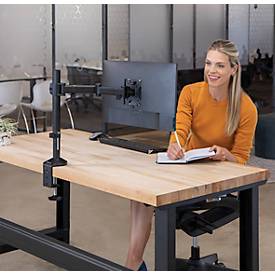 Einzel-Monitorarm Fellowes Reflex, bis 32' Breite, VESA, 360° Drehung, 180° Schwenkung, 45° Neigung, höhenverstellbar, schwarz