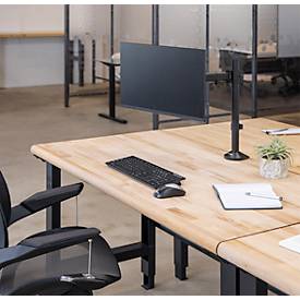 Einzel-Monitorarm Fellowes Reflex, bis 32' Breite, VESA, 360° Drehung, 180° Schwenkung, 45° Neigung, höhenverstellbar, schwarz