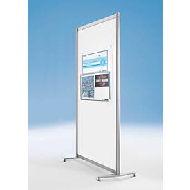 Einzelwand, Metall weiß, magnethaftend