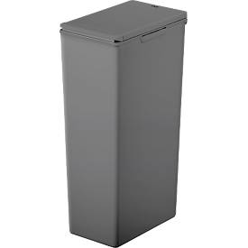 EKO Abfalleimer Morandi Touch, Kunststoff, Touch Bar-Mechanismus, stapelbar, B 245 x T 370 x H 630 mm, 40 Liter, blau/grau