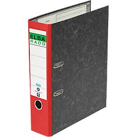 ELBA Ordner rado, DIN A4, Rückenbreite 80 mm, 20 Stück, rot