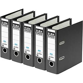 Ordner rado plast, A5 hoch, 75 mm, Karton PVC