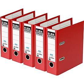 Ordner rado plast, A5 hoch, 75 mm, Karton PVC