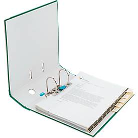 ELBA Ordner smart, DIN A4, Rückenbreite 80 mm, 10 Stück, grün