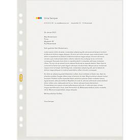 Elba Prospekthüllen, für DIN A4, Recycling-Polyethylen, 80µm, genarbt, transparent, 100 Stück