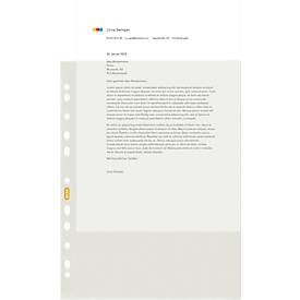 Elba Prospekthüllen, für DIN A4, Recycling-Polyethylen, 80µm, genarbt, transparent, 50 Stück