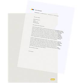Elba Sichthüllen, für DIN A4, Recycling-Polyethylen, 100µm, genarbt, transparent, 50 Stück