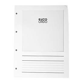 Elco Ordo Vista Zeigetasche A4, weiss, 100 Stück