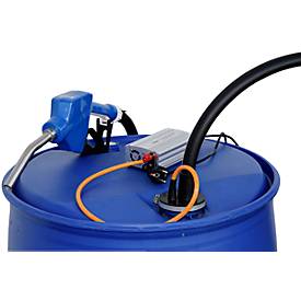 Elektropumpe CEMO CENTRI SP 30, 12V, für AdBlue®, Frischwasser und Kühlerfrostschutzmittel, Netzgerät 230V, 4m Schlauch, Automatik-Zapfventil