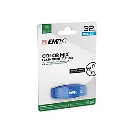 EMTEC C410 Color Mix - USB-Flash-Laufwerk - 32 GB - USB 2.0