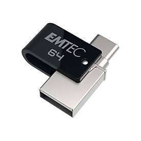 EMTEC Mobile & Go T260C - Dual - USB-Flash-Laufwerk - 64 GB