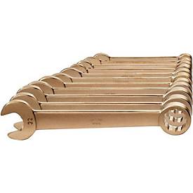 Endres tools Ringmaulschlüsselset, 11-teilig, SW 10-32 mm, Aluminium-Mehrstoff-Bronze, funkenfrei, Sechskant; Zwölfkant