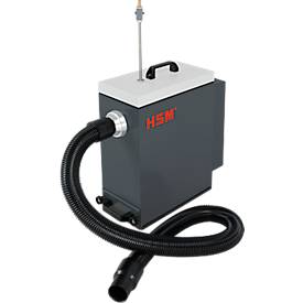 Entstauber HSM DE 1-8 zu Verpackungspolstermaschine HSM ProfiPack P425, B 390 x T 210 x H 500 mm, lichtgrau & eisengrau