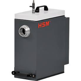 Entstauber HSM DE 1-8 zu Verpackungspolstermaschine HSM ProfiPack P425, B 390 x T 210 x H 500 mm, lichtgrau & eisengrau