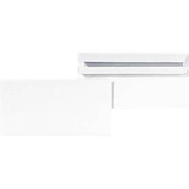 Enveloppen 110 x 220 mm (DL), 75 g/m²,  zonder venster, pak van 1000 stuks
