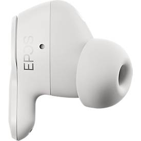 EPOS ADAPT E1, All-in-Ohrhörer, Hybrid Active Noise Cancelling, IntelligentFit, MS Teams zertifiziert, Made for iPhone, weiß