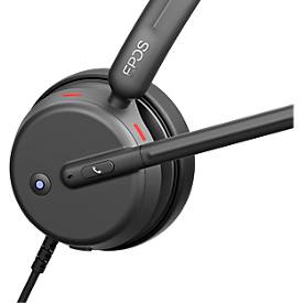 EPOS Headset Impact 460T, Binaural (beidseitig), kabelgebunden, USB-C / USB-A, Optimiert für UC, zertifiziert für Micros