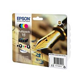 Epson 16 Multipack - 4er-Pack - Schwarz, Gelb, Cyan, Magenta - original - Tintenpatrone