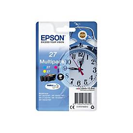 Epson 27 Multi-Pack - 3er-Pack - Gelb, Cyan, Magenta - original - Tintenpatrone