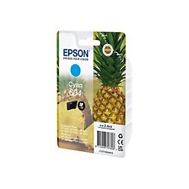 Epson 604 - 2.4 ml - Cyan - original - Blisterverpackung - Tintenpatrone